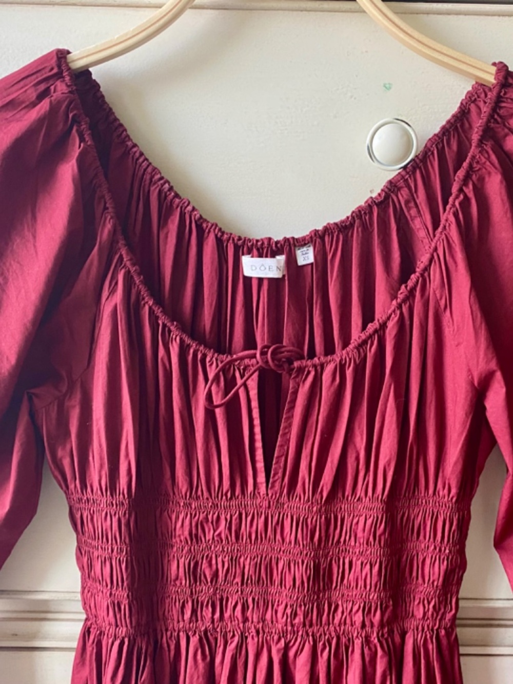 Doen QUINTESSA dress — deep crimson XS - Picture 3 of 6